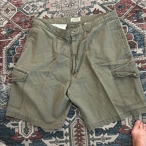 Olive Cargo Shorts